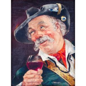 ANONYMOUS,Man with Wine Glass,Kodner Galleries US 2018-04-18