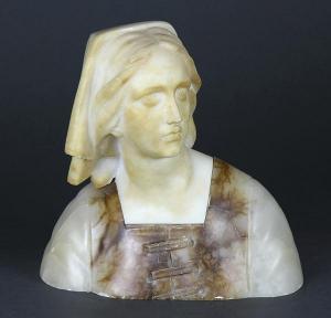ANONYMOUS,Marble bust Jeanne D'Arc,Clars Auction Gallery US 2015-09-20
