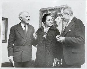 ANONYMOUS,Marc Chagall mit seiner Frau und John U. Nef.,1958,Galerie Koller CH 2015-09-19