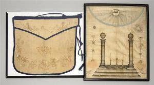 ANONYMOUS,MASONIC APRONS,Eldred's US 2014-07-30