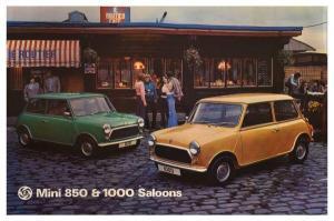 ANONYMOUS,Mini 850 and 1000 Saloons outside a French café,1970's,Clevedon Salerooms GB 2019-03-07