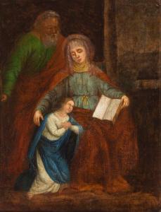 ANONYMOUS,Mutter Anna lehrt Maria das Lesen,19th century,Zeller DE 2017-09-21