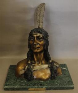 ANONYMOUS,NATIVE AMERICAN BUST,Apple Tree Auction Center US 2016-07-27