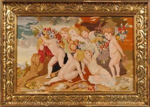 ANONYMOUS,Needlework Putti,Skinner US 2012-10-10