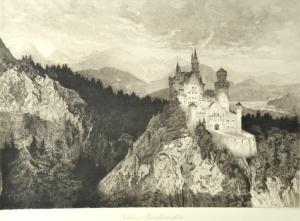 ANONYMOUS,Neuschwanstein, Schlossansicht,1901,Allgauer DE 2015-04-16