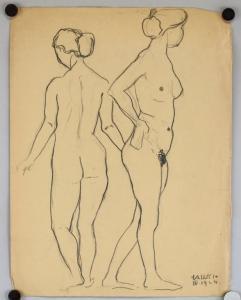 ANONYMOUS,Nude Figures,1924,888auctions CA 2019-02-14