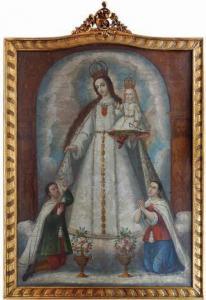 ANONYMOUS,Nuestra Señora de la Merced (con donantes),Morton Subastas MX 2008-04-23