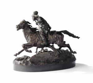 ANONYMOUS,On a naturalistic oval base, cast as a Cossack ast,Christie's GB 2013-03-26