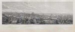 ANONYMOUS,Panorama of Prague seen from Laurentiusberghe,1840,Galerie Koller CH 2016-09-23