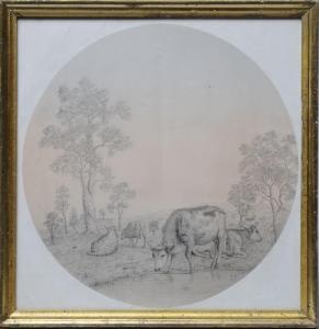 ANONYMOUS,PASTORAL SCENE WITH COWS AND SHEEP,Stair Galleries US 2010-03-27