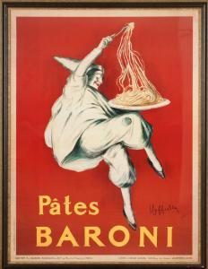 ANONYMOUS,Pates Baroni wine poster,Kamelot Auctions US 2018-11-14