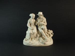 ANONYMOUS,Paul and Virginia, modelled seated on a rock with ,Halls GB 2019-04-03