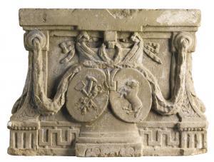 ANONYMOUS,PILASTER BASE WITH ARMORIALS,Sotheby's GB 2015-11-25