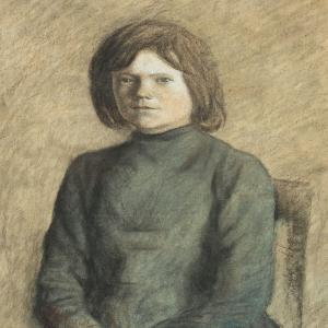 ANONYMOUS,Portait of a young girl,1900,Bruun Rasmussen DK 2011-10-03