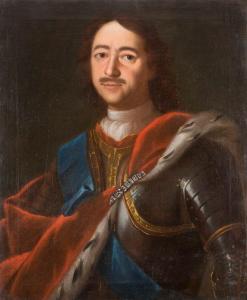 ANONYMOUS,Portait of the Tsar Peter the Great,1709,Hargesheimer Kunstauktionen DE 2018-04-27