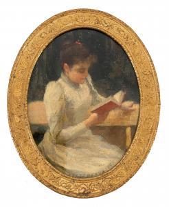 ANONYMOUS,Portrait einer jungen Frau,1891,Schloss DE 2017-12-02