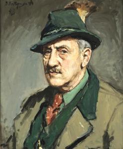 ANONYMOUS,Portrait eines Jägers,1948,Zeller DE 2015-09-24