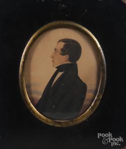 ANONYMOUS,Portrait of a gentleman from the Vallentine family,1840,Pook & Pook US 2017-10-09