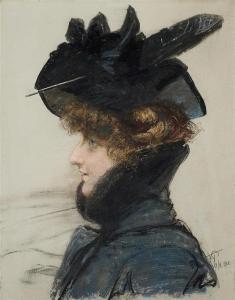 ANONYMOUS,Portrait of a Lady in a Hat,Lempertz DE 2018-03-14