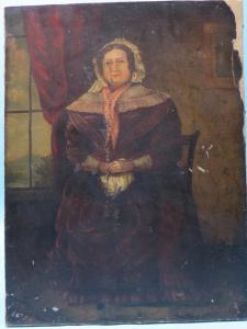 ANONYMOUS,Portrait of a large, seated lady,Campbells GB 2015-05-12