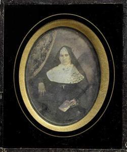 ANONYMOUS,Portrait of a nun, "Pauline Ardieu",1850,Galerie Koller CH 2019-06-27