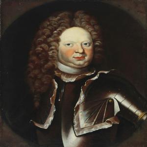 ANONYMOUS,Portrait of Frederik Christian Rantzau in armour,Bruun Rasmussen DK 2012-04-16