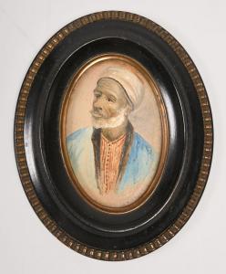 ANONYMOUS,portrait of gentleman wearing turban,Tring Market Auctions GB 2018-08-31