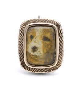 ANONYMOUS,Portrait of terrier in oil on vellum with hinged glass reverse,Bonhams GB 2016-02-17
