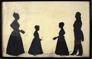 ANONYMOUS,Portrait Silhouette of the Guppy Fami,19th Century,Simon Chorley Art & Antiques 2019-07-23