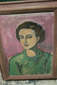 ANONYMOUS,portrait study of a young woman,20th century,Cuttlestones GB 2019-04-03