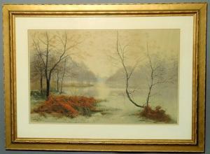 ANONYMOUS,Print of an autumn river landscape,Wiederseim US 2009-02-14