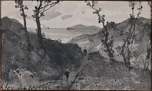 ANONYMOUS,Promeneurs en bord de mer,1904,Beaussant-Lefèvre FR 2015-12-18