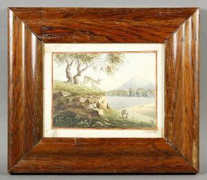 ANONYMOUS,Rabbits overlooking river valley,1870,Kaminski & Co. US 2013-04-21