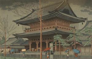 ANONYMOUS,Rain in Higashi-HonganjiTemple, Kyoto,Ripley Auctions US 2011-01-22