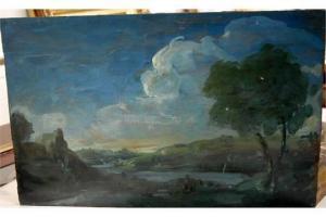 ANONYMOUS,River landscape,1929,Lacy Scott & Knight GB 2015-03-07