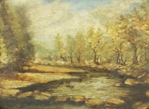 ANONYMOUS,River landscape,19th Century,Wright Marshall GB 2018-01-30