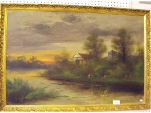 ANONYMOUS,River landscape,Smiths of Newent Auctioneers GB 2017-11-10