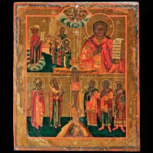 ANONYMOUS,Sabbaoth, Bogolubovo Mother of God with Saints,Nagyhazi galeria HU 2016-12-15