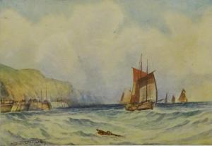 ANONYMOUS,Sailing Vessels off the Coast,20th century,David Duggleby Limited GB 2018-02-03
