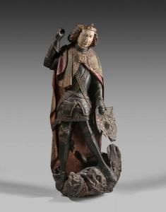 ANONYMOUS,Saint Michel terrassant le dragon,1500,Artcurial | Briest - Poulain - F. Tajan 2019-03-27