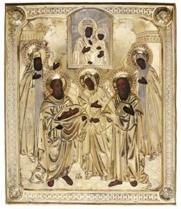 ANONYMOUS,Saint Symeon holding the Christ child and Saint Anna,1882,Sotheby's GB 2017-11-28