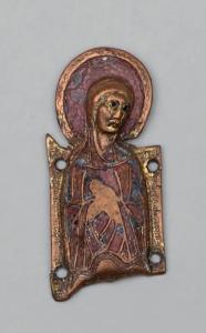ANONYMOUS,Sainte nimbée en prière,13th century,Ferri FR 2014-06-06