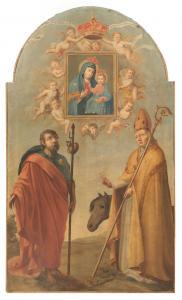 ANONYMOUS,San Giacomo e sant'Ambrogio davanti all'immagine d,18th century,Meeting Art IT 2019-09-21