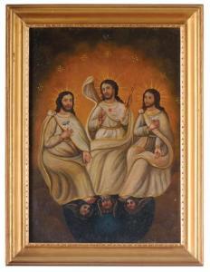 ANONYMOUS,Santísima Trinidad (imágenes de Cristo).,1900,Morton Subastas MX 2009-01-15