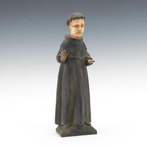 ANONYMOUS,Santos Figure of a Benedictine Monk,Aspire Auction US 2017-09-09