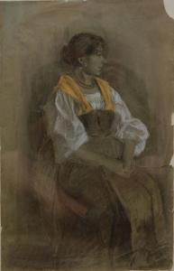 ANONYMOUS,seated woman,1926,Elite US 2014-02-15