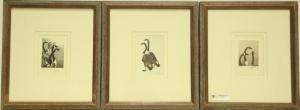 ANONYMOUS,SET OF THREE GEESE PRINTS,Lewis & Maese US 2017-11-04
