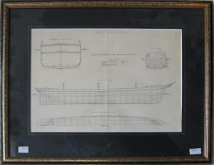 ANONYMOUS,Sheer Draught of an Iron Sailing Ship,Blackwood/March GB 2014-02-26