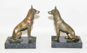 ANONYMOUS,SHEPHERD BOOKENDS,Dargate Auction Gallery US 2017-06-24