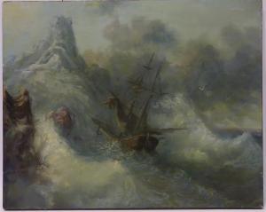 ANONYMOUS,Ship in Distress off the Coast,19th century,David Duggleby Limited GB 2017-08-26